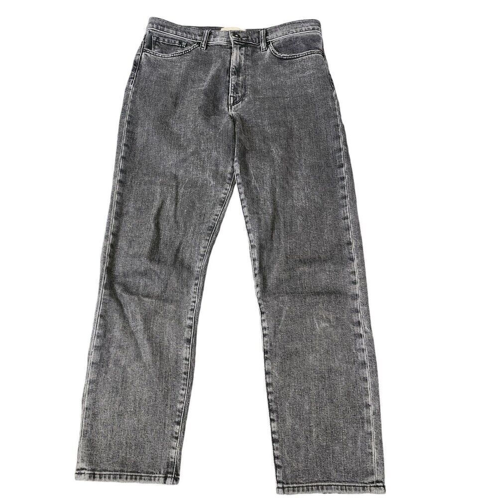 Baldwin Jeans Womens 28 Black Therese High Rise Classic Straight Leg Onyx Wash‎